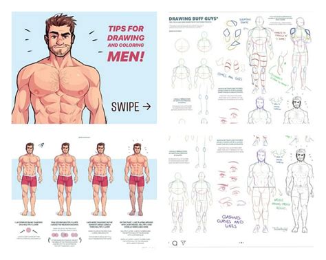 how to draw buff people|How to draw buff guys